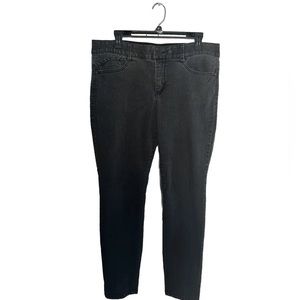 Democracy Ab Solution Skinny Jeans Women's Size 14 Dark Wash Black